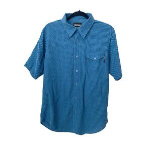 Vintage Billabong Shirt Mens Blue Plaid Button Up Skater Surfer Y2K Size Medium